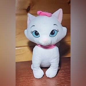 Disney White and Pink Cat Plush